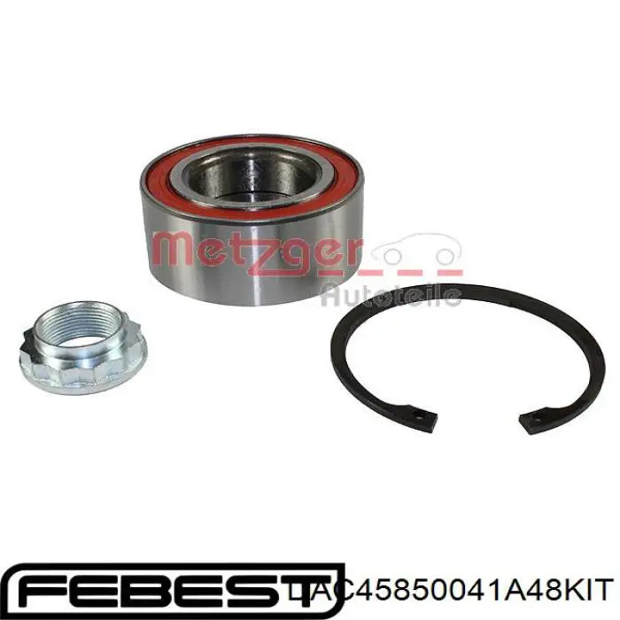 Cojinete de rueda delantero/trasero DAC45850041A48KIT Febest