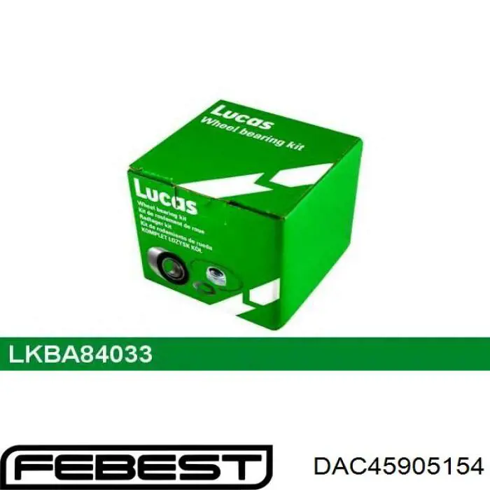 Купить DAC45905154 Febest Подшипник задней ступицы