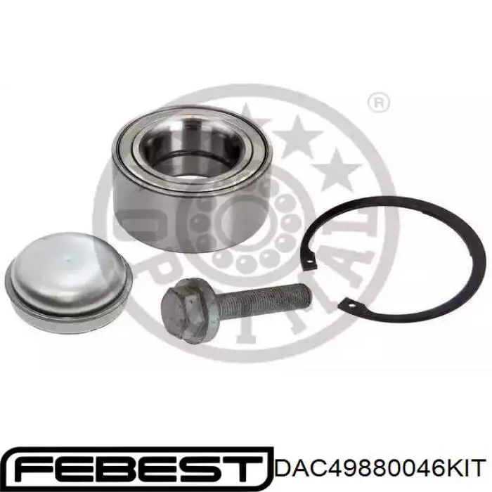 Купить DAC49880046KIT Febest Подшипник передней ступицы