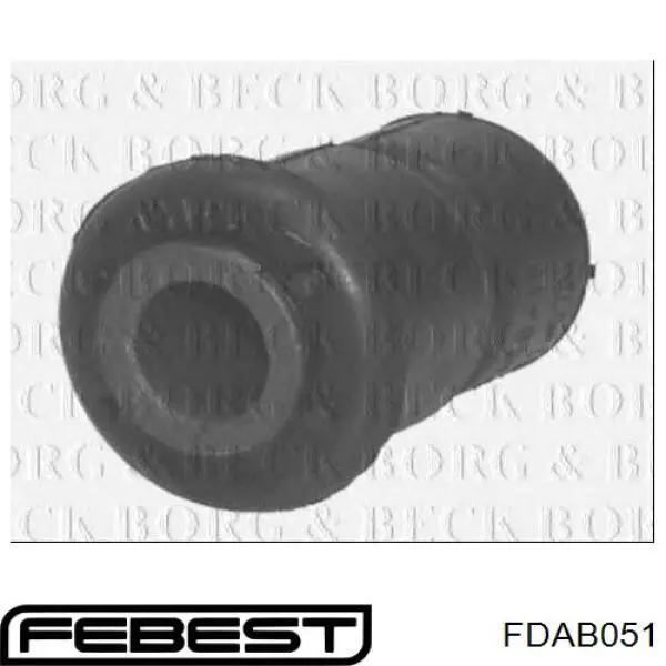 FDAB051 Febest bloco silencioso de dianteiro suspensão de lâminas traseira