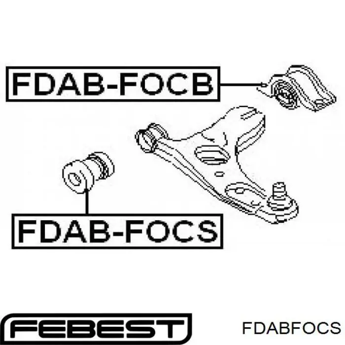 Купить FDABFOCS Febest Сайлентблок нижний передней подвески