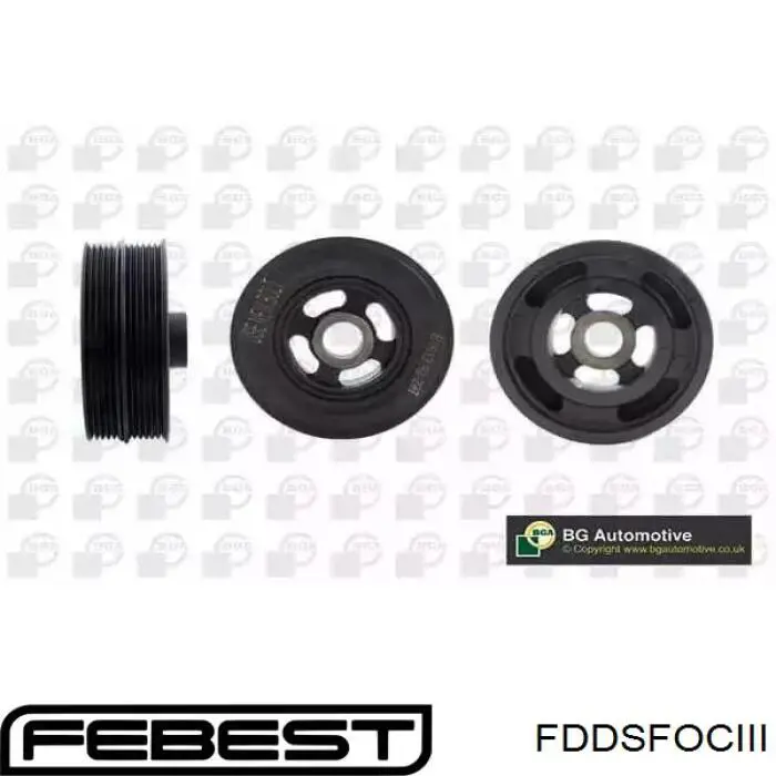 Шкив коленвала (демпфер) Febest FDDSFOCIII цена, от 47.92 USD