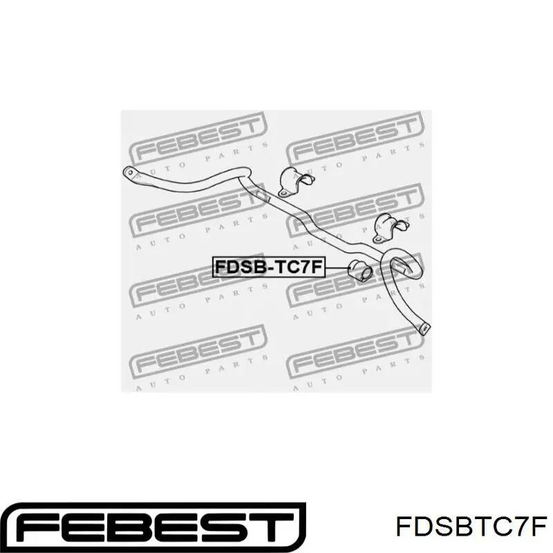 Купить FDSBTC7F Febest Втулки переднего стабилизатора