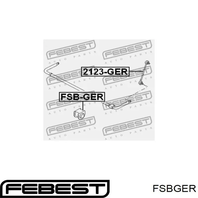 Купить FSBGER Febest Втулка заднего стабилизатора