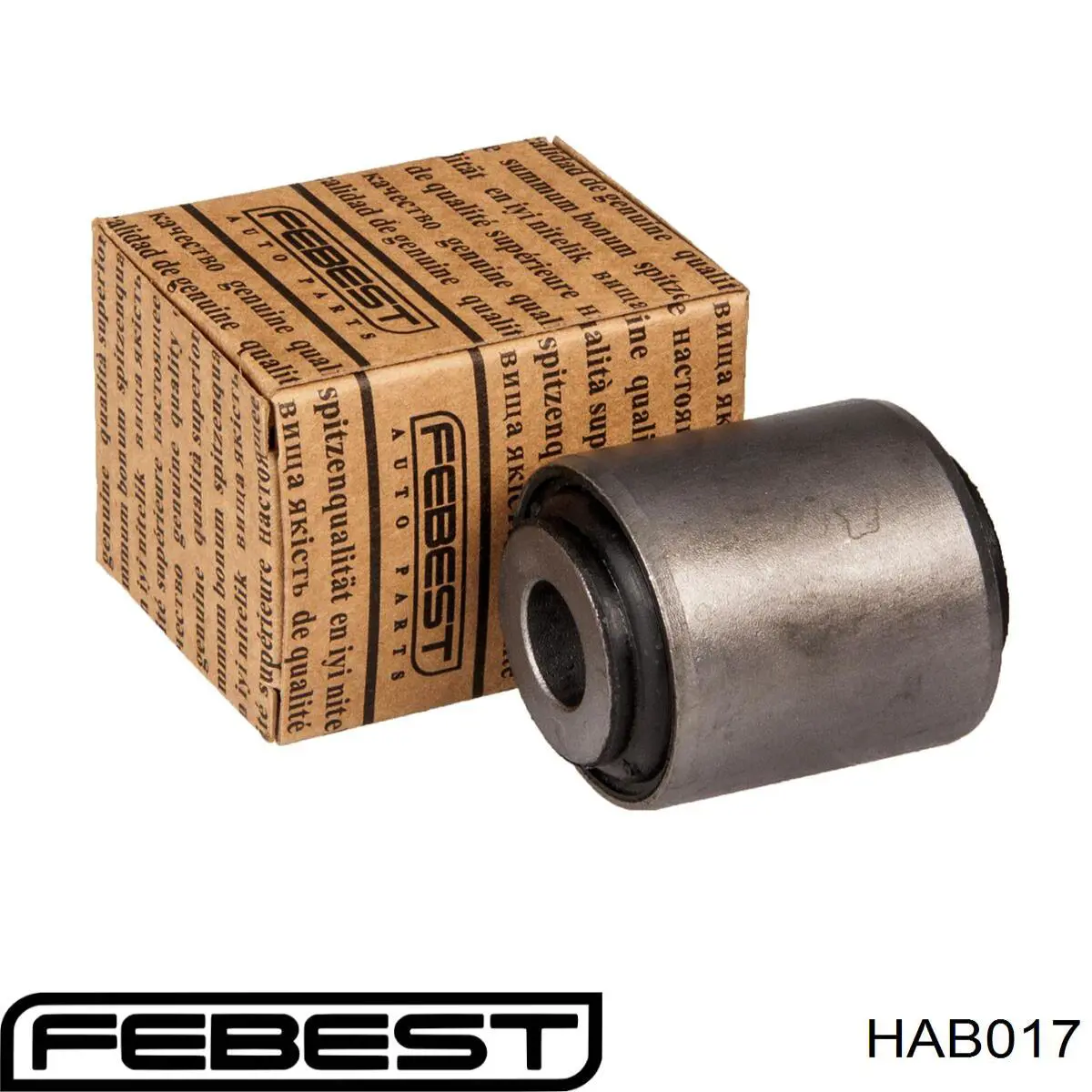 Сайлентблок амортизатора заднего Febest HAB017