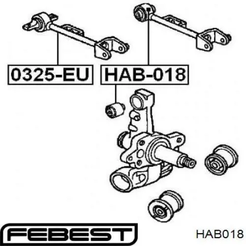 Сайлентблок заднего верхнего рычага Febest HAB018 цена, от 8.08 USD
