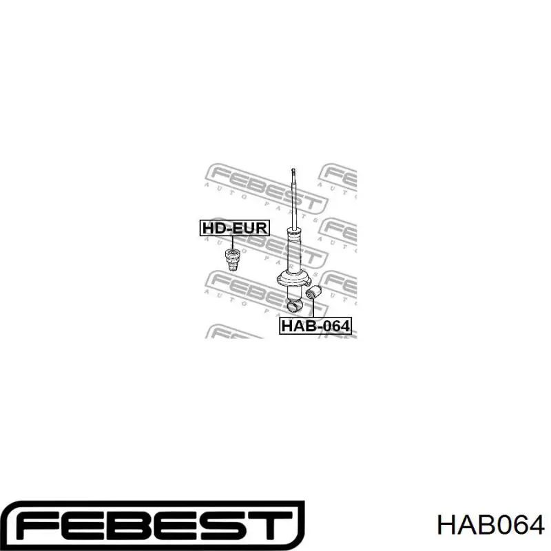 Втулка заднего амортизатора HAB064 Febest