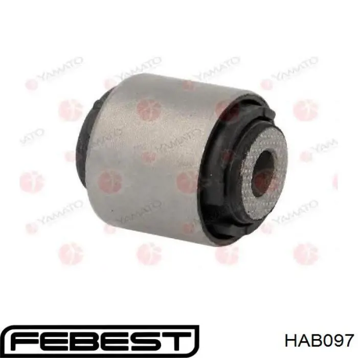 HAB097 Febest Сайлентблок задней поперечной тяги