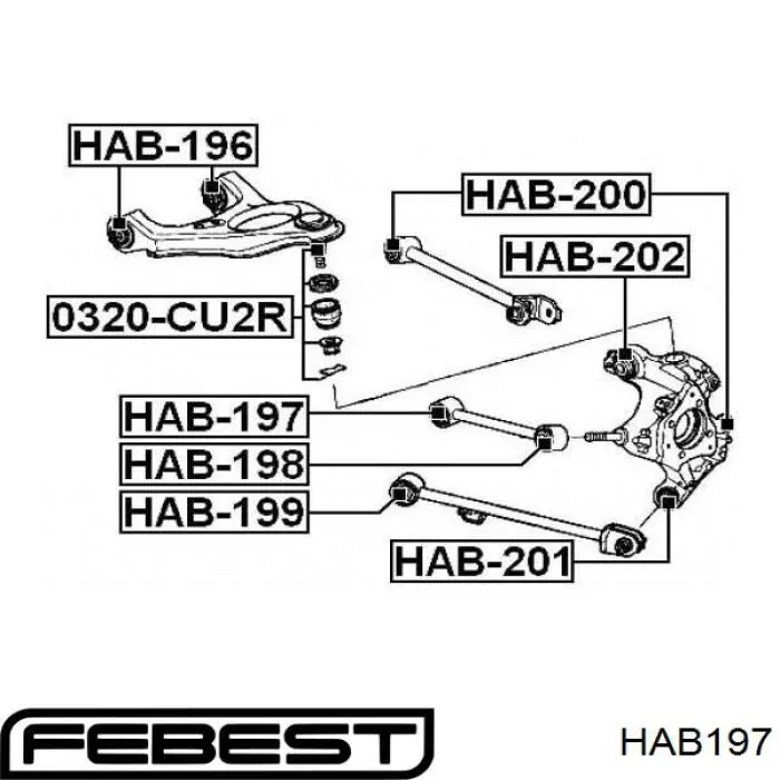 Сайлентблок тяги поперечной (задней подвески) HO0661 Polycraft