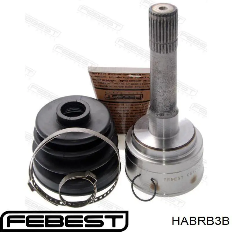 Купить HABRB3B Febest Сайлентблок нижний передней подвески
