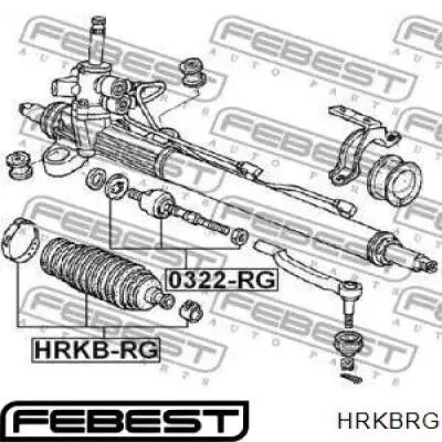 Пыльник рулевой рейки HRKBRG Febest