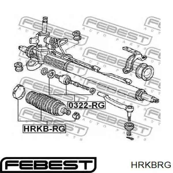 Пыльник тяги Febest HRKBRG цена, от 8.81 USD