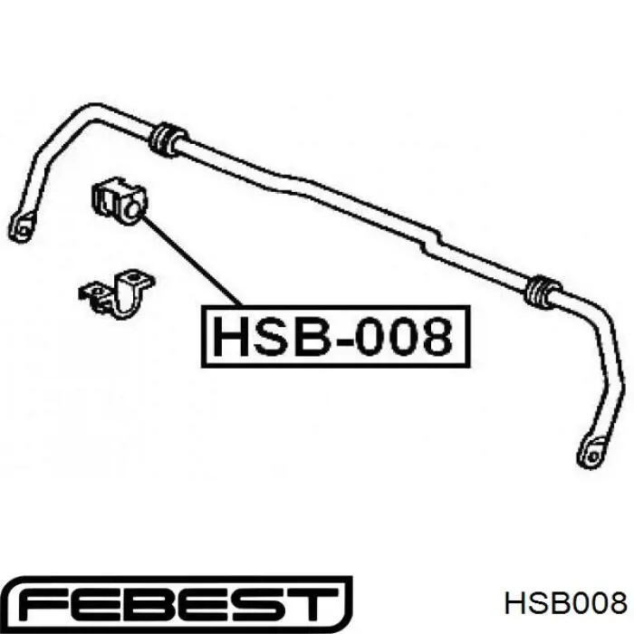 Втулка стабилизатора HSB008 Febest