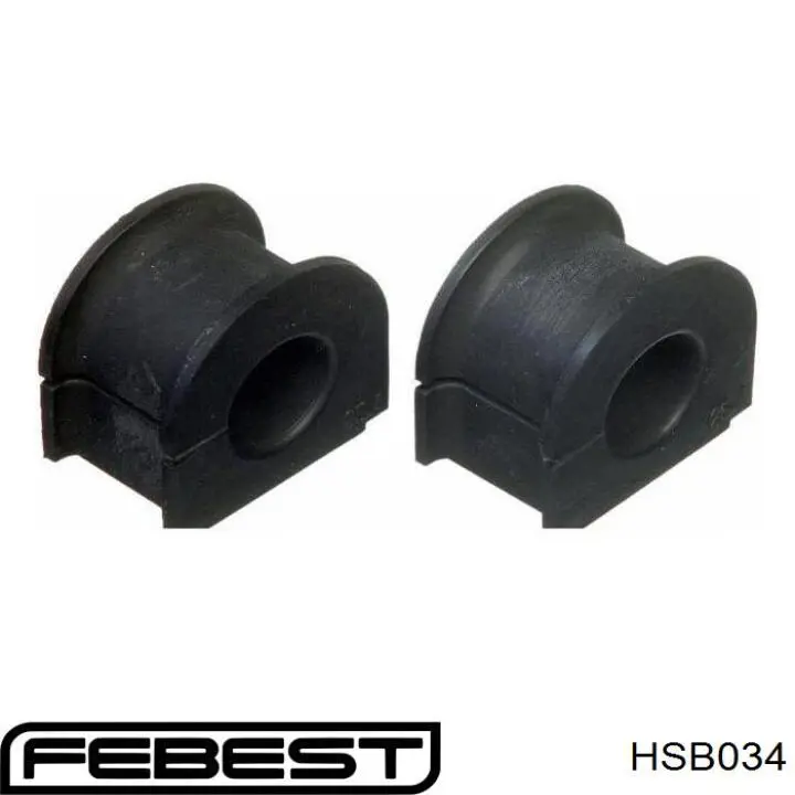 HSB034 Febest втулка стабилизатора переднего