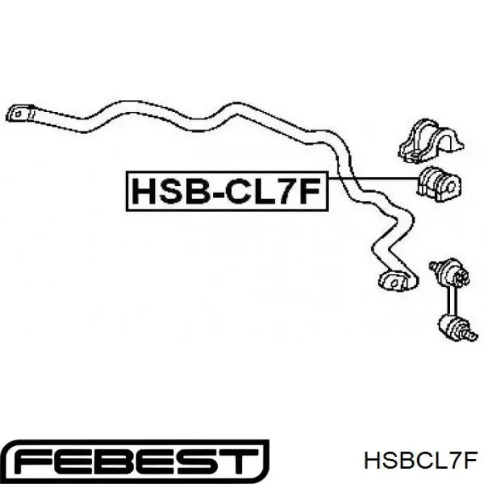 Втулка переднего стабилизатора HSBCL7F Febest