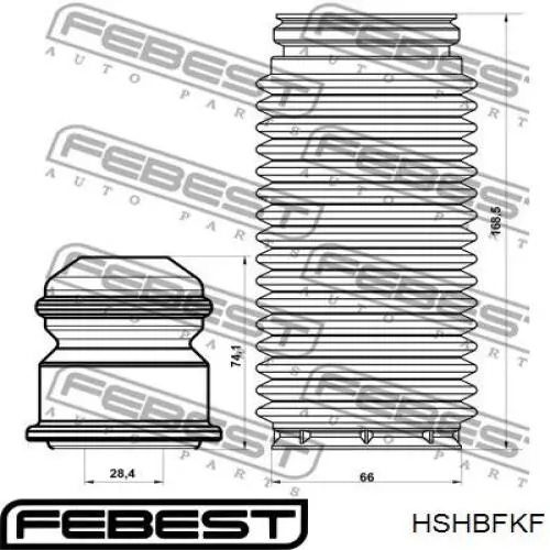 HSHBFKF Febest пыльник амортизатора переднего