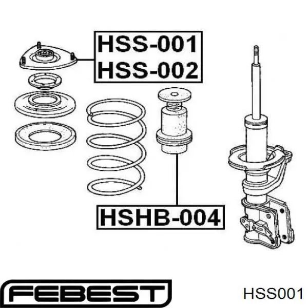 Купить HSS001 Febest Опора амортизатора переднего правого