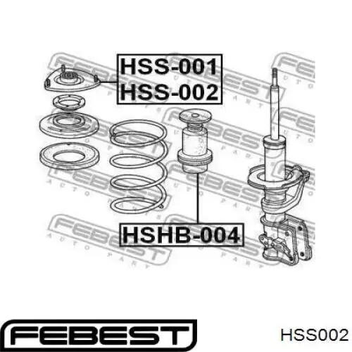 Опора амортизатора переднего левого HSS002 Febest