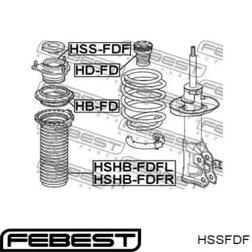 Купить HSSFDF Febest Опора переднего амортизатора