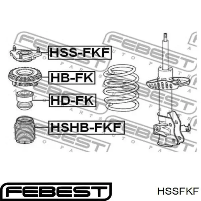 Опора переднего амортизатора HSSFKF Febest