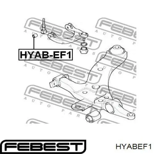 Silentblock de brazo de suspensión delantero superior HYABEF1 Febest