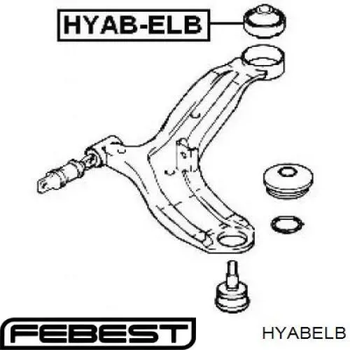 Сайлентблок переднего рычага HYABELB Febest