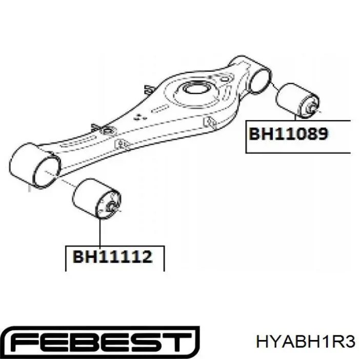 Сайлентблок заднего нижнего рычага Febest HYABH1R3