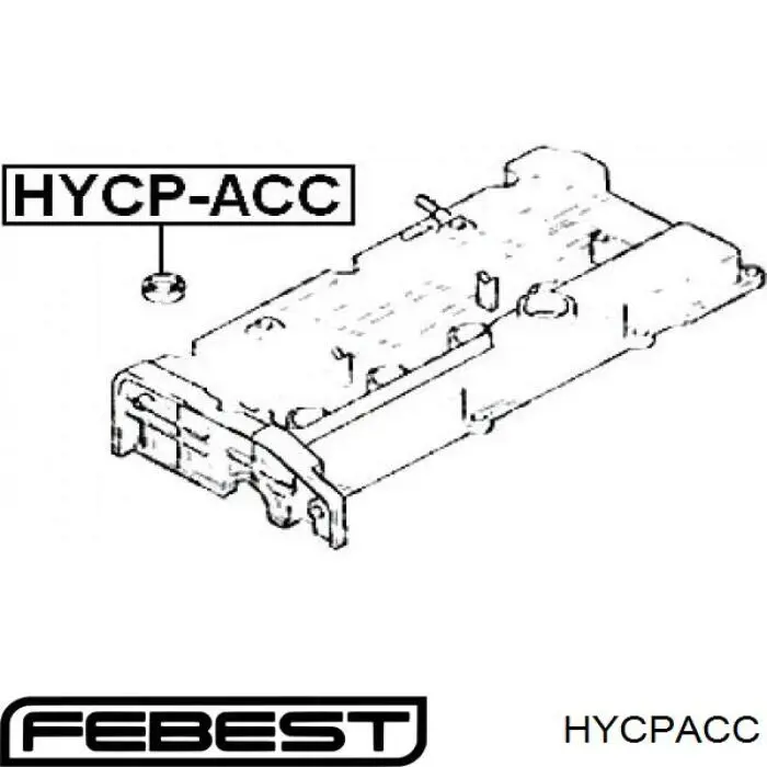 Купить HYCPACC Febest Прокладка свечного колодца