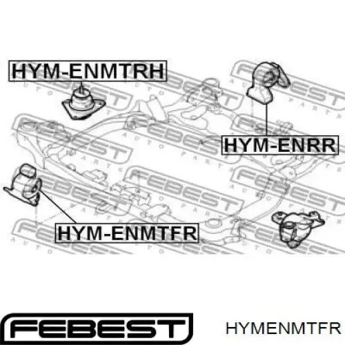 Soporte motor delantero HYMENMTFR Febest