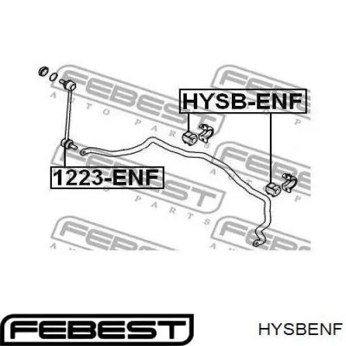 Втулка стабилизатора переднего HYSBENF Febest