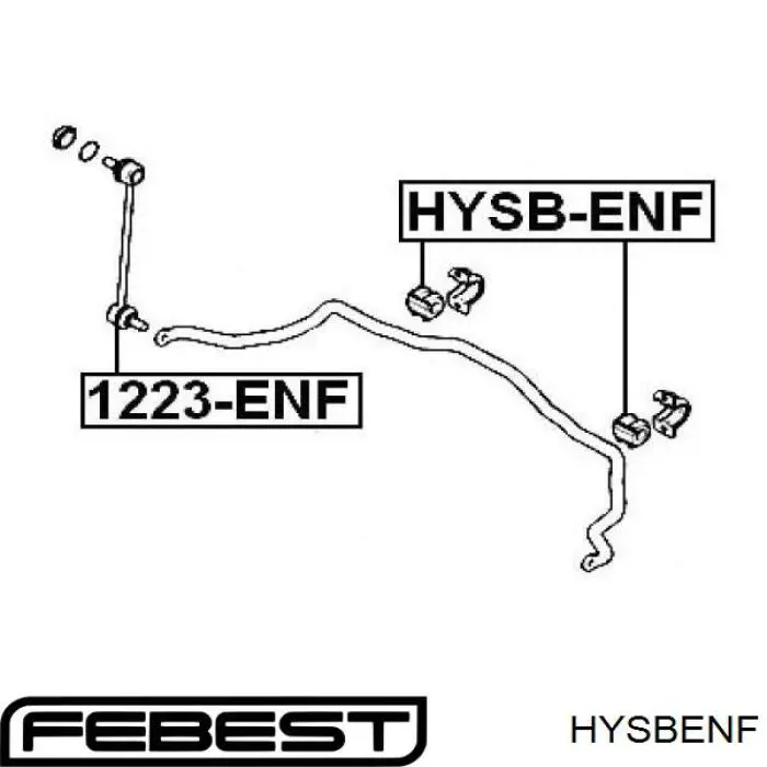 Втулка переднего стабилизатора HYSBENF Febest