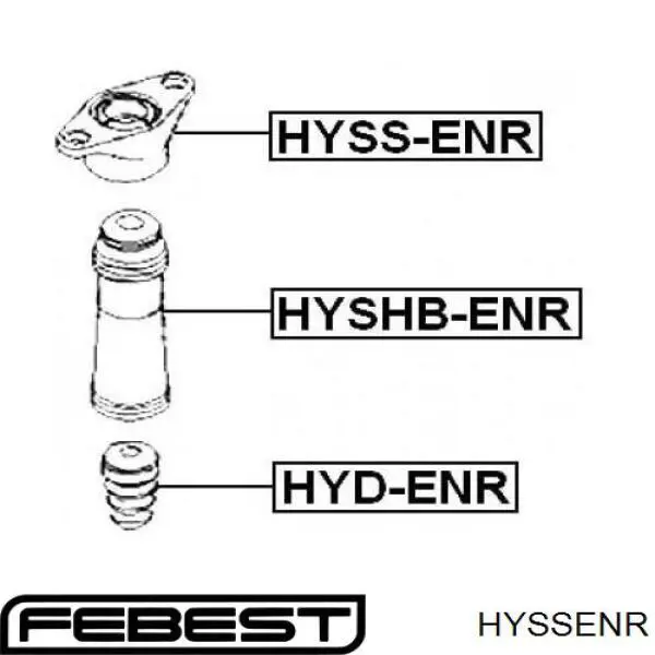 Опора амортизатора заднего HYSSENR Febest