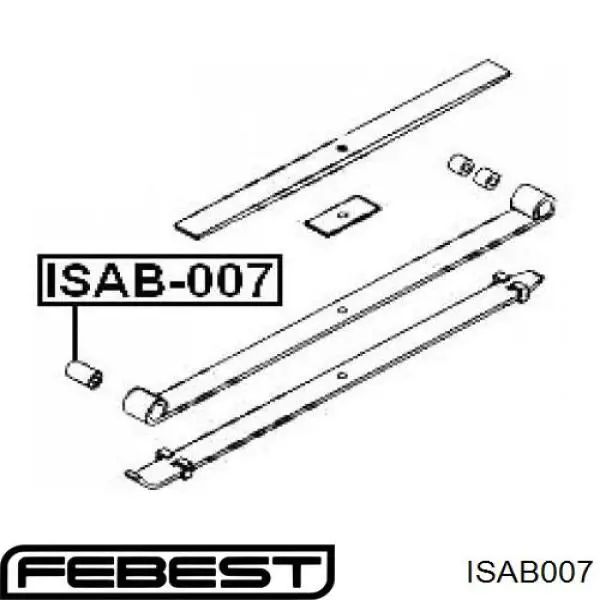 Сайлентблок (втулка) рессоры передней 8972279960 Isuzu