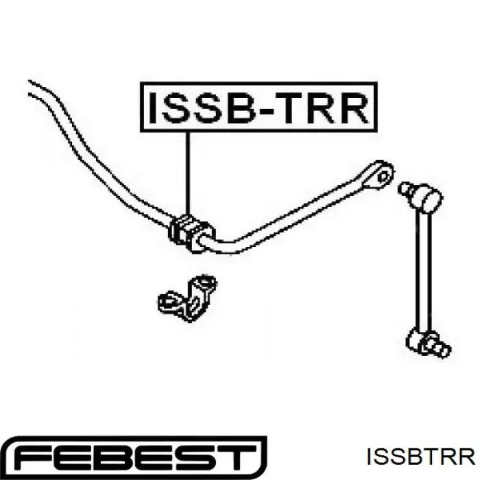 Casquillo de barra estabilizadora trasera ISSBTRR Febest