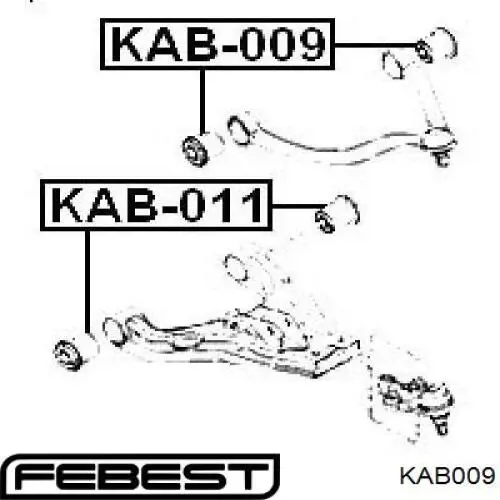 Q0053544 Q-fix Сайлентблок верхней передней подвески