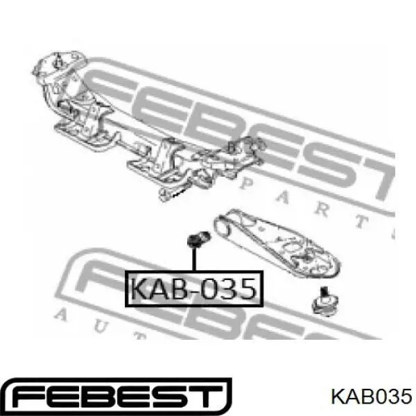 Сайлентблок переднего нижнего рычага KAB035 Febest