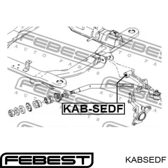 Сайлентблок нижнего переднего рычага  FEBEST KABSEDF