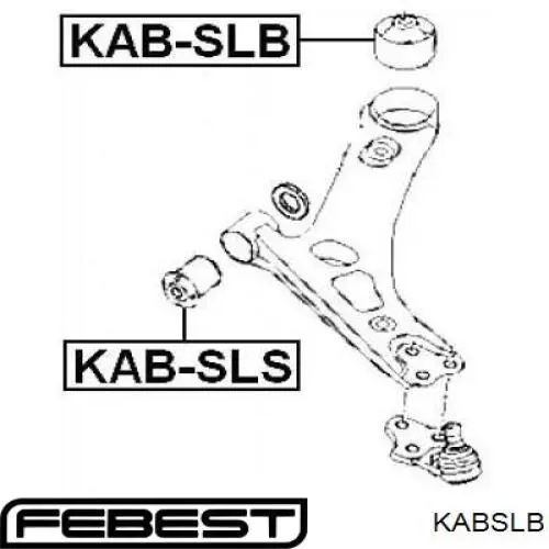 Сайлентблок переднего рычага KABSLB Febest