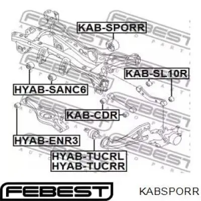 Купить KABSPORR Febest Сайлентблок задней балки