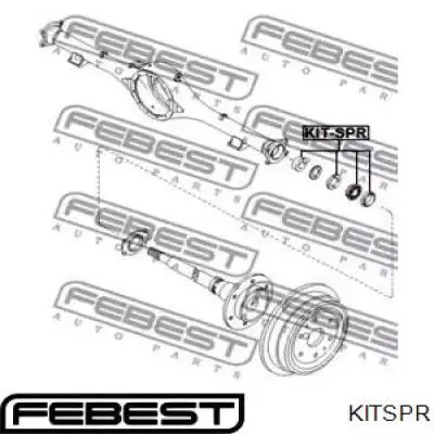 Cojinete de rueda trasero KITSPR Febest