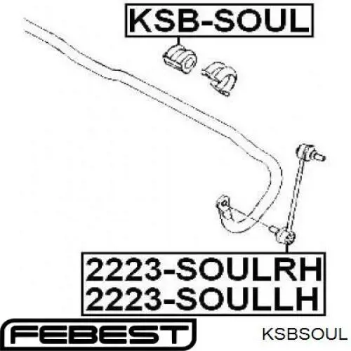 Купить KSBSOUL Febest Втулки переднего стабилизатора