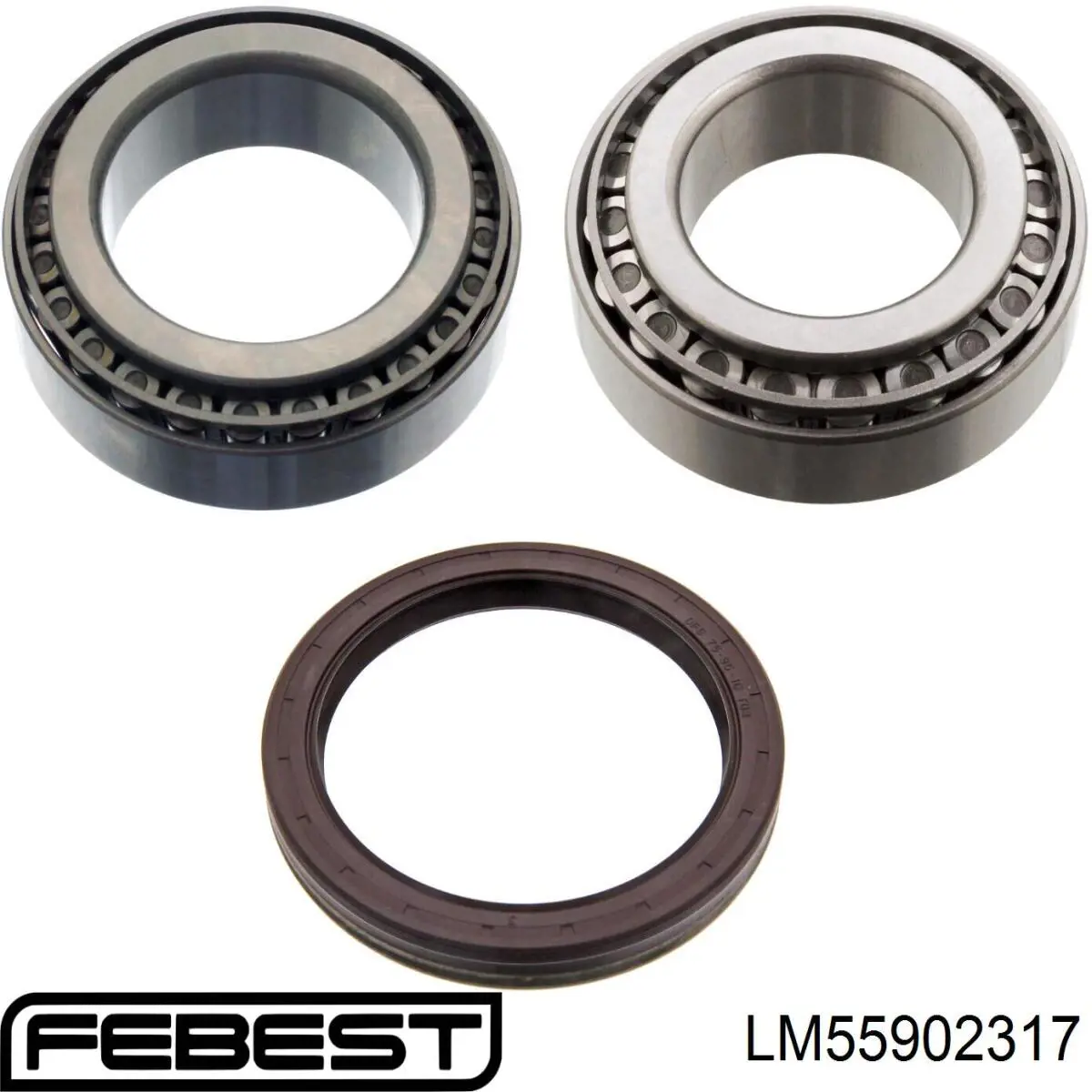 Подшипник ступицы задней наружный LM55902317 Febest
