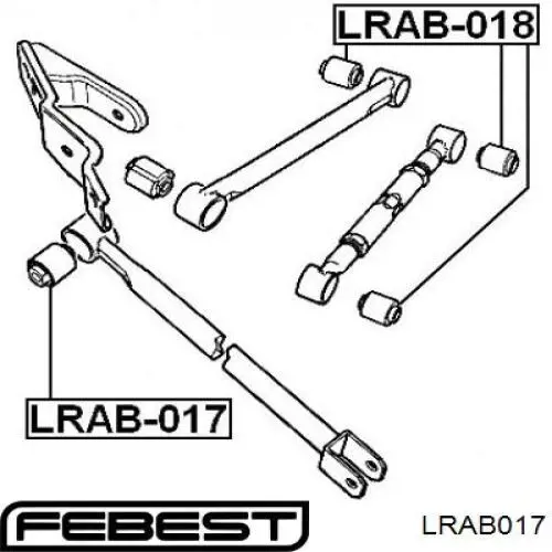 Сайлентблок заднего продольного рычага, передний Kautek LRBS036 цена, от 6.26 USD