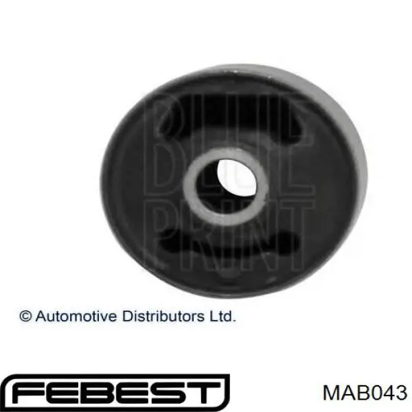 MAB043 Febest Сайлентблок траверсы крепления переднего редуктора левый