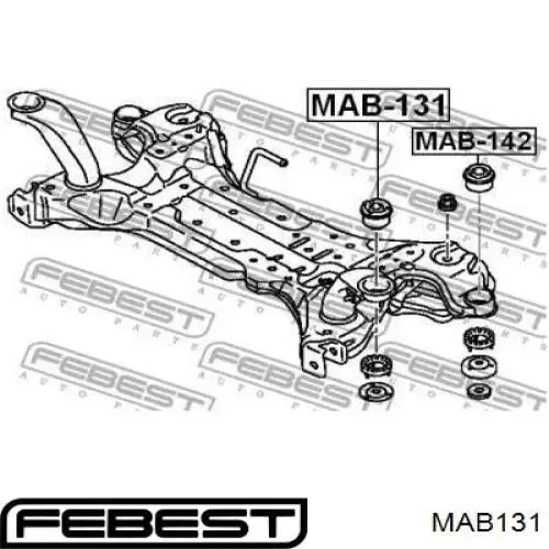 Сайлентблок MAB131 Febest