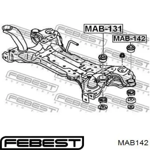 Сайлентблок MAB142 Febest