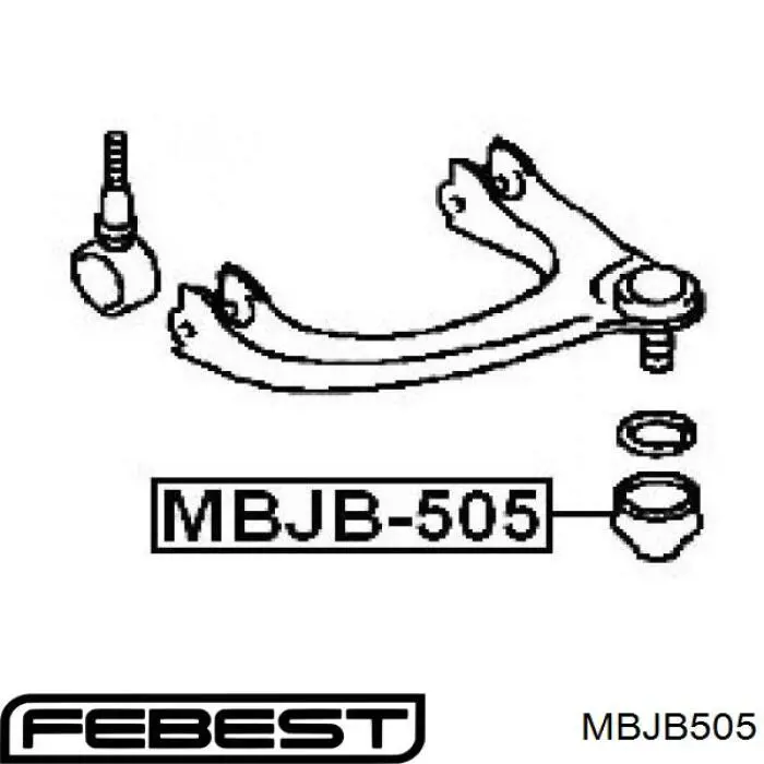 Fuelle Soplador Superior De Rotula MBJB505 Febest