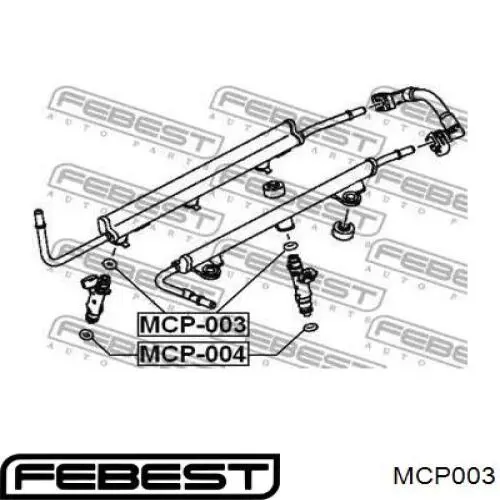 Купить MCP003 Febest Кольцо инжектора