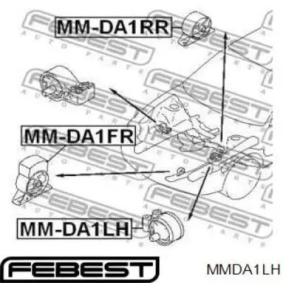 Soporte motor izquierdo MMDA1LH Febest