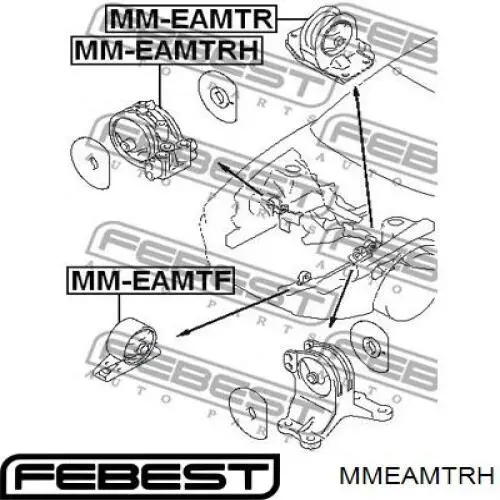 Купить MMEAMTRH Febest Правая опора двигателя